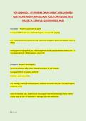 TOP 50 DRUGS- ATI PHARM EXAM LATEST 2026 UPDATED &NewLine;QUESTIONS AND VERIFIED 100&percnt; SOLUTIONS &lpar;2026&sol;2027&rpar; &NewLine;GRADE&colon; A&plus;&vert;STATUS&colon; GUARANTEED PASS