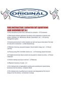 FIRE INSTRUCTOR 1 UPDATED SET QUESTIONS AND ANSWERS SET A&period;pdf