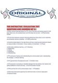 FIRE INSTRUCTOR 1 EVALUATION TEST QUESTIONS AND ANSWERS SET A&period;pdf