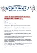 JERSEY COLLEGE MEDSURG 1 RN PAPER ACTUAL QUESTIONS AND ANSWERS SET A&period;pdf