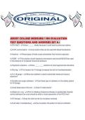 JERSEY COLLEGE MEDSURG 1 RN EVALUATION TEST QUESTIONS AND ANSWERS SET A&period;pdf