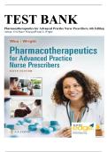 Test Bank for Pharmacotherapeutics for Advanced Practice Nurse Prescribers&comma; 6th Edition by Teri Moser Woo & Wendy L&period; Wright &vert; Chapters 1&ndash;57 Complete &vert; Questions & Answers &vert; 2027&NewLine;