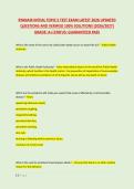 RYANAIR INITIAL TOPIC 5 TEST EXAM LATEST 2026 UPDATED &NewLine;QUESTIONS AND VERIFIED 100&percnt; SOLUTIONS &lpar;2026&sol;2027&rpar; &NewLine;GRADE&colon; A&plus;&vert;STATUS&colon; GUARANTEED PASS