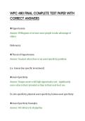 WPC 480 FINAL COMPLETE TEST PAPER WITH&NewLine;CORRECT ANSWERS
