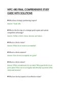 WPC 480 FINAL COMPREHENSIVE STUDY&NewLine;GUIDE WITH SOLUTIONS&NewLine;