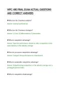 WPC 480 FINAL EXAM ACTUAL QUESTIONS&NewLine;AND CORRECT ANSWERS