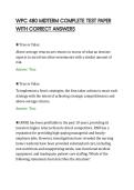 WPC 480 MIDTERM COMPLETE TEST PAPER&NewLine;WITH CORRECT ANSWERS&NewLine;