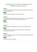 LETRS Units 5 - 8 Pre & Post Test Questions with&NewLine;CORRECT Answers &lpar;Grade A&plus;&rpar;
