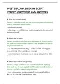 WSET DIPLOMA D1 EXAM SCRIPT&NewLine;VERIFIED QUESTIONS AND ANSWERS