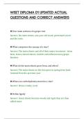 WSET DIPLOMA D1 UPDATED ACTUAL&NewLine;QUESTIONS AND CORRECT ANSWERS&NewLine;
