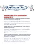 WGU D199 PAPER ACTUAL QUESTIONS AND ANSWERS SET A&period;pdf