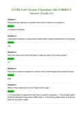 LETRS Unit 5 Session 1 Questions with CORRECT&NewLine;Answers &lpar;Grade A&plus;&rpar;