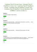 Louisiana Class D License Exam - Louisiana Class D&NewLine;Chauffeur's License Test - Louisiana Class D Chauffeur's&NewLine;License - Louisiana Class D Chauffeur's License Test &NewLine;Louisiana Class D Chauffeur's License Questions with&NewLine;CORRECT Answers &lpar;Grade A