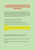 LBS1 290 EXAM LATEST 2026 UPDATED QUESTIONS AND &NewLine;VERIFIED 100&percnt; SOLUTIONS &lpar;2026&sol;2027&rpar; GRADE&colon; A&plus;&vert;STATUS&colon; &NewLine;GUARANTEED PASS