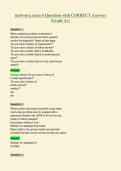 med-surg exam 4 Questions with CORRECT Answers&NewLine;&lpar;Grade A&plus;&rpar;
