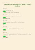 MHA 708 Exam C Questions with CORRECT Answers&NewLine;&lpar;Grade A&plus;&rpar;