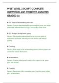 WSET LEVEL 2 SCRIPT COMPLETE&NewLine;QUESTIONS AND CORRECT ANSWERS&NewLine;GRADED A&plus;