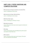 WSET LEVEL 2 TESTED QUESTIONS AND&NewLine;COMPLETE SOLUTIONS