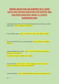 MENTAL HEALTH NUR 180 HONDROS TEST 1 EXAM &NewLine;LATEST 2026 UPDATED QUESTIONS AND VERIFIED 100&percnt; &NewLine;SOLUTIONS &lpar;2026&sol;2027&rpar; GRADE&colon; A&plus;&vert;STATUS&colon; &NewLine;GUARANTEED PASS 