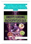 TEST BANK FOR Understanding Pathophysiology 8th Edition by Sue E&period; Huether &comma; Kathryn L&period;ISBN&colon;978-0323937283 COMPLETE GUIDE ALL CHAPTES COVERED 100&percnt; VERIFIED A&plus; GRADE ASSURED&excl;&excl;&excl;&excl;&excl; NEW LATEST UPDATE&excl;&excl;&excl;&excl;&excl;&NewLine;