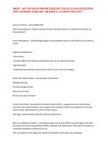 NR507- ADVANCED PATHOPHYSIOLOGY FINAL EXAM QUESTIONS AND ANSWERS ALREADY GRADED A&plus; LATEST UPDATE&excl;&excl;&excl;