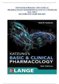 Test Bank For Katzung's Basic and Clinical Pharmacology&comma; 16th Edition By &lpar;Todd W&period; Vanderah&comma; 2024&rpar; Complete Chapters 1 - 66&comma; Updated Newest Version&NewLine;