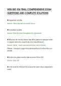 WSU BIO 106 FINAL COMPREHENSIVE EXAM&NewLine;QUESTIONS AND COMPLETE SOLUTIONS