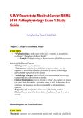 SUNY Downstate Medical Center NRMS 5190 Pathophysiology Exam 1 Study Guide 2026 Update with complete solutions&period;