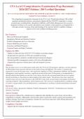CFA LEVEL I COMPREHENSIVE EXAMINATION COMPLETE QUESTIONS AND CORRECT ANSWERS WITH RATIONALES&vert; INSTANT DOWNLOAD