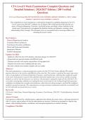 CFA LEVEL I MOCK EXAMINATION COMPLETE QUESTIONS AND DETAILED ANSWERS WITH RATIONALES