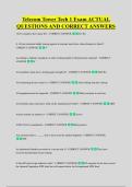 Telecom Tower Tech 1 Exam ACTUAL &NewLine;QUESTIONS AND CORRECT ANSWERS