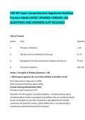 CDR RD Exam Comprehensive Registered Dietitian &NewLine;Practice EXAM LATEST UPDATED VERSION 130 &NewLine;QUESTIONS AND ANSWERS JUST RELEASED