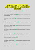 MAR 3023 Exam 1 USF UPDATED &NewLine;ACTUAL QUESTIONS AND CORRECT &NewLine;ANSWERS