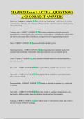 MAR3023 Exam 1 ACTUAL QUESTIONS &NewLine;AND CORRECT ANSWERS