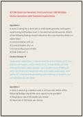ATI RN Maternal Newborn Proctored Test Bank Exam 200 Multiple &NewLine;Choice Questions with Detailed Explanations Newest 2026 - 2027 Preparation