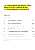 Club Pilates Final Written Exam- Instructor Training &NewLine;Practice EXAM LATEST UPDATED VERSION 120 &NewLine;QUESTIONS AND ANSWERS JUST RELEASED &period;pdf 