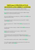 T&D Exam 2 UPDATED ACTUAL &NewLine;QUESTIONS AND CORRECT ANSWERS