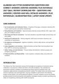 ALABAMA GAS FITTER EXAMINATION QUESTIONS AND&NewLine;CORRECT ANSWERS &lpar;VERIFIED ANSWERS&rpar; PLUS RATIONALE&NewLine;2027 Q&A &vert; INSTANT DOWNLOAD PDF &ndash; QUESTIONS AND&NewLine;ANSWERS &vert; VERIFIED AND WELL DETAILED ANSWERS &vert; PLUS&NewLine;RATIONALES &vert; GUARANTEED PASS &vert; LATEST EXAM UPDATE&NewLine;