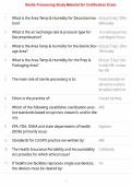Sterile Processing Certification Exam 2026 &ndash; Comprehensive Study Material&comma; Practice Questions & Exam Preparation Guide