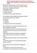 National Pesticide Applicator Certification Core Manual &ndash; Practice Exam&comma; Questions&comma; Answers & Comprehensive Study Guide