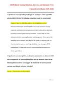 ATI Pediatric Nursing 2025&sol;2026 Questions & Answers &vert; Study Guide