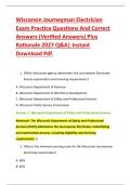 Wisconsin Journeyman Electrician &NewLine;Exam Practice Questions And Correct &NewLine;Answers &lpar;Verified Answers&rpar; Plus &NewLine;Rationale 2027 Q&A&vert; Instant &NewLine;Download Pdf&period; 