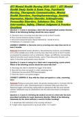 ATI Mental Health Nursing 2026&ndash;2027 &vert; ATI Mental Health Study Guide & Exam Prep&comma; Psychiatric Nursing&comma; Therapeutic Communication&comma; Mental Health Disorders&comma; Psychopharmacology&comma; Anxiety&comma; Depression&comma; Bipolar Disorder&comma; Schizophrenia&comma; Personality Disorders&comma; Subs