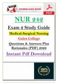 NUR 242 Med-Surg Nursing &lpar;PDF&rpar; &vert; 2026 Galen Exam Bundle &vert; 2000&plus; Q&A