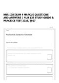 NUR 138 EXAM 4 MARCUS QUESTIONS AND ANSWERS &vert; NUR 138 STUDY GUIDE & PRACTICE TEST 2026&sol;2027