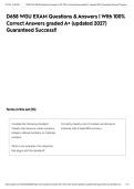 D658 WGU EXAM Questions & Answers &vert; With 100&percnt; Correct Answers graded A&plus; &lpar;updated 2027&rpar; Guaranteed Success&excl;&excl;&NewLine;