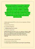AGILE E1 &lpar;CBO 60566&rpar; ACTUAL FINAL PRACTICE EXAM PREP WITH ALL POSSIBLE COMPLETE DETAILED AND MOST TESTED PRACTICE QUESTIONS AND 100&percnt; CORRECT VERIFIED ANSWERS FULLY SOLVED WITH CERTIFIED RATIONALES PLUS RELIABLE ANSWER KEY &lpar;100&percnt; COMPLETE SOLUTIONS&rpar; 2026-20