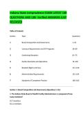 Indiana State Jurisprudence EXAM LATEST 160 &NewLine;QUESTIONS AND 100- Verified ANSWERS JUST &NewLine;RELEASED