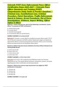 Colorado POST &lpar;Law Enforcement&rpar; Peace Officer Certification Exam 2026&ndash;2027 &vert; Colorado Peace Officer Standards and Training &lpar;POST&rpar; Comprehensive Study Guide & Practice Questions &vert; Criminal Law&comma; Constitutional Law&comma; Criminal Procedure&comma; Patrol Operations&comma; Tra