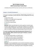 RN ATI Pediatric Nursing 2026 Proctored Exam Practice Bank&NewLine;150 Multiple-Choice & NGN-Style Practice Questions with Answers and Rationales&NewLine;